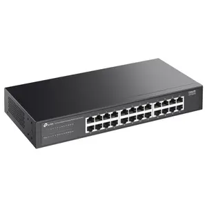 TP-Link LS1024G 24-Port Gigabit Desktop and Rackmount Switch, 24x 10/100/1000Mbps Ports, QoS, Plug and Play, Fanless Design