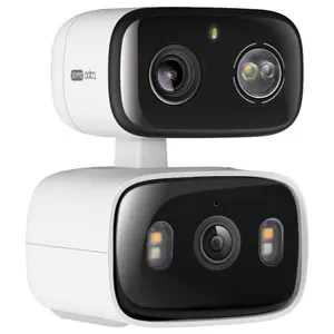 TP-Link Tapo C246D Indoor and Outdoor Dual Lens Pan and Tilt Security Camera, 2K 3MP Dual Lens, 125 Degree FOV Wide-Angle and 6mm Telephoto, IP65 Weatherproof, Smart Night Vision, 2-Way Audio