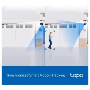 TP-Link Tapo C246D Indoor and Outdoor Dual Lens Pan and Tilt Security Camera, 2K 3MP Dual Lens, 125 Degree FOV Wide-Angle and 6mm Telephoto, IP65 Weatherproof, Smart Night Vision, 2-Way Audio