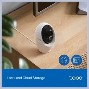 TP-Link C260 Pan and Tilt AI Home Security Wi-Fi Camera, 4K 8MP Video, 360 Degree Horizontal and 116 Degree Vertical, Human Face Recognition, Night Vision Up to 40ft