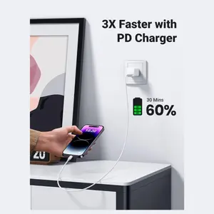 UGREEN USB-C to Lightning Cable, 6FT MFi Certified, PD Fast Charging, 480Mbps Data Transfer, 60W, 60749