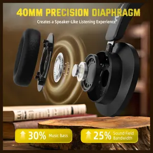 ATTACK SHARK G500 Ultra-Light Dual-Mode Gaming Headset, Bluetooth 5.1 and 3.5mm Wired Dual-Modes, LIGHTSPEED Wireless Technology, Omnidirectional Microphone, Black