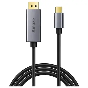 AMAZE A146 USB Type-C to DisplayPort 1.4 Cable, Up to 8K 60Hz, 32.4Gbps HBR3, DSC 1.2, HDCP 2.2, Aluminum Alloy