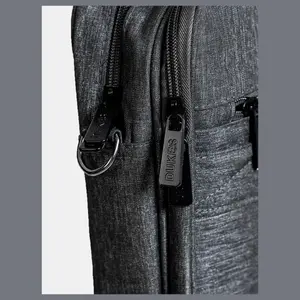 DUKES ModCase Laptop Bag, 20-39 Litres Capacity, Waterproof Construction, Zipper Closure, Built-in Computer Interlayer, Gray