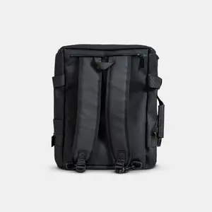 DUKES NOMAD Travel Bag, 20-39 Litres Capacity, Waterproof Oxford Exterior, Briefcase to Backpack Modular Strap System, 31 x 17 x 44cm