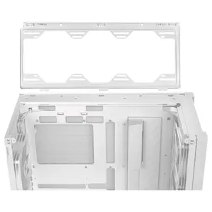 ASUS TUF Gaming GT302 ARGB White Edition ATX Mid-Tower Case, Four 140x28mm ARGB Fans, Interchangeable Panel, Detachable Top Panel, BTF Motherboard Support