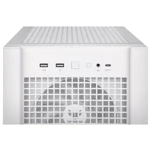 ASUS TUF Gaming GT302 ARGB White Edition ATX Mid-Tower Case, Four 140x28mm ARGB Fans, Interchangeable Panel, Detachable Top Panel, BTF Motherboard Support
