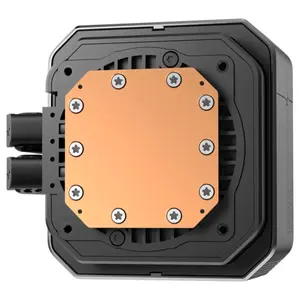 DeepCool SPARTACUS 360 Liquid Cooler, 3.4" IPS 480x480 LCD 30Hz 750 Nits 16.7M Colors, Gen 6 Pump 2500-3400RPM, 402x120x27mm Radiator, Black