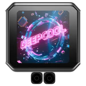 DeepCool SPARTACUS 360 Liquid Cooler, 3.4" IPS 480x480 LCD 30Hz 750 Nits 16.7M Colors, Gen 6 Pump 2500-3400RPM, 402x120x27mm Radiator, Black