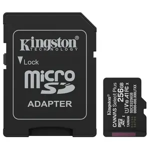 Kingston Canvas Select Plus microSD Card, 256GB, Up to 150MB/s, Class 10 UHS-I U1 V10 A1, SDCS3/256GB