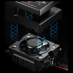Thermalright Stream Vision 360 CPU Liquid Cooler, 3.5-Inch 640x480 Screen, 6400RPM Pump, 403mm Aluminum Radiator, Black