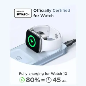 UGREEN 25W Qi2 MagFlow 3-in-1 Magnetic Wireless Charger, 25W Qi2 Fast Charging, Foldable Stand, USB-C Input, W757 65901