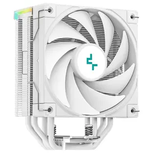 DeepCool AK400 Digital CPU Air Cooler, 120mm Fan 1850RPM, 68.99CFM, 4-Pin PWM, Addressable RGB LED, Intel LGA1851 and AMD AM5 Support, White R-AK400-WHADMN-G