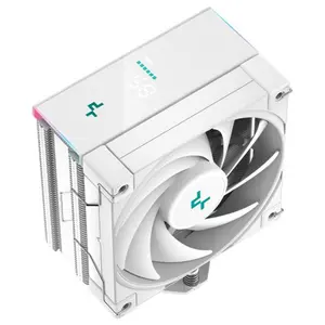 DeepCool AK400 Digital CPU Air Cooler, 120mm Fan 1850RPM, 68.99CFM, 4-Pin PWM, Addressable RGB LED, Intel LGA1851 and AMD AM5 Support, White R-AK400-WHADMN-G