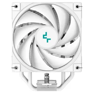 DeepCool AK400 Digital CPU Air Cooler, 120mm Fan 1850RPM, 68.99CFM, 4-Pin PWM, Addressable RGB LED, Intel LGA1851 and AMD AM5 Support, White R-AK400-WHADMN-G