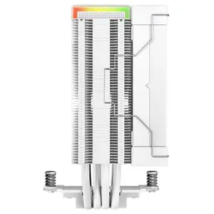 DeepCool AK400 Digital CPU Air Cooler, 120mm Fan 1850RPM, 68.99CFM, 4-Pin PWM, Addressable RGB LED, Intel LGA1851 and AMD AM5 Support, White R-AK400-WHADMN-G
