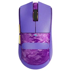 Attack Shark X11 Ultra 8K Carbon Fiber Wireless Gaming Mouse, PAW3950MAX Sensor, 42000 DPI, Dual 8000Hz Polling Rate, Tri-Mode BT/2.4GHz/Wired, 100 Million Clicks, Purple