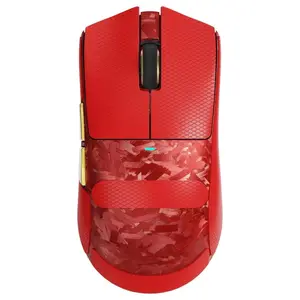 Attack Shark X11 Ultra 8K Carbon Fiber Wireless Gaming Mouse, Nordic 54L15 MCU, PAW3950MAX Sensor, 42000 DPI, Tri-Mode BT/2.4Ghz/Wired, Dual 8000Hz Polling Rate, 63g Superlight, Red