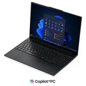 Lenovo ThinkPad E16 Gen 3, Intel Core Ultra 7 256V, 16GB DDR5-8533 RAM, 512GB PCIe SSD, Intel Arc 140V Graphics, 16" WUXGA IPS 60Hz Anti-Glare, Backlit KB, Black, 22B0S03200 (Official Warranty)