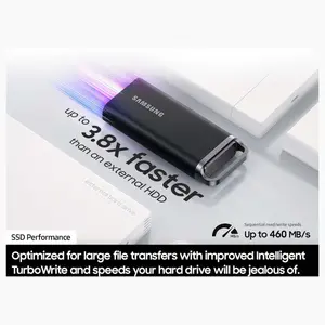 Samsung T5 EVO Portable SSD 2TB, USB 3.2 Gen 1, Up to 460MB/s