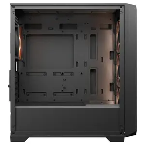 Cougar MX600 Mini V2 Pro Mini-Tower mATX Gaming PC Case, 4x ARGB PWM Fans, Up to 360mm Radiator Support, Perforated Front Panel, Black