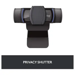 Logitech C920S HD Pro Webcam, 1080P Video Calls and Recording, HD Auto-Focus and Light Correction, Stereo Audio With Dual Mics, Privacy Shutter, 960-001252 / 960-001257