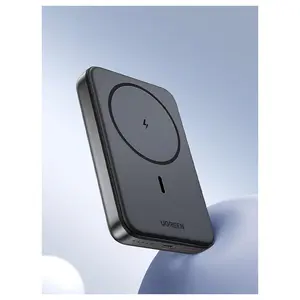 UGREEN ZAPIX Series Magnetic Wireless Fast Charging Power Bank, 10000mAh, 20W, PD and FQI, 1 x QI and 1 x USB-C, PB561, Black 25919