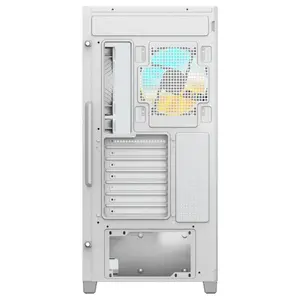 Gigabyte C500 Panoramic Stealth Ice Mid Tower PC Gaming Case, 270 Degree Panoramic 4mm Tempered Glass, USB 3.2 Gen2 Type-C, 4X ARGB Fans Included, White
