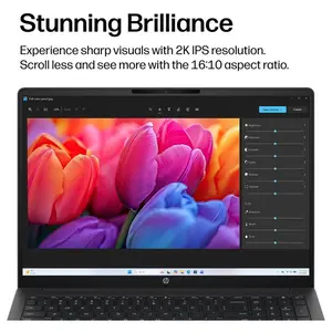 HP OmniBook 3 16" 2K Touchscreen Laptop, Intel Core Ultra 7 Series 2 255U, 16GB DDR5 5600MHz RAM, 512GB PCIe 4.0 SSD, Intel Graphics, Windows 11 Home, Mica Silver 16-BU0007DX