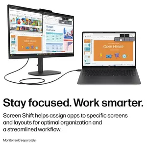 HP OmniBook 3 16" 2K Touchscreen Laptop, Intel Core Ultra 7 Series 2 255U, 16GB DDR5 5600MHz RAM, 512GB PCIe 4.0 SSD, Intel Graphics, Windows 11 Home, Mica Silver 16-BU0007DX