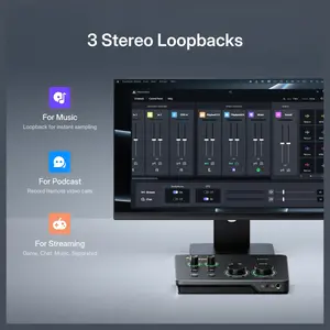 Maono P2 USB Hybrid Audio Interface, USB-C Plug and Play, Up to 56dB Clean Gain, 192kHz High-Resolution Audio, Dual XLR and TRS Combo Inputs