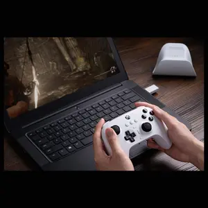 8BitDo Ultimate 3-Mode Controller, Hall Effect Joysticks and Hall Effect Impulse Triggers, 2 Pro Back Paddle Buttons, Wired Only for Xbox Series X|S and Xbox One, 3.5mm Audio Jack, White