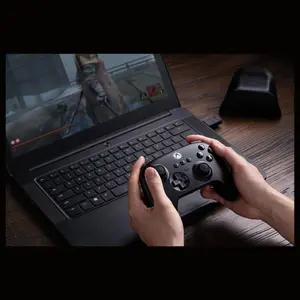 8BitDo Ultimate 3-Mode Controller Gamepad, Hall Effect Joysticks and Hall Effect Impulse Triggers, 2 Pro Back Paddle Buttons, Wired USB for Xbox Series X|S and Xbox One, Bluetooth and 2.4G for Windows and Apple and Android, Black