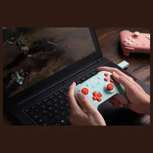 8Bitdo Ultimate 2C Wireless Controller, 1000Hz Polling Rate, Hall Effect Joysticks and Triggers, Remappable L4 and R4 Bumpers, Mint
