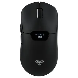 AULA SC390 Lightweight Gaming Mouse With Display Screen, PAW3311 Optical Sensor, Up To 20,000 DPI, 1000Hz Polling Rate, Bluetooth 2.4GHz Wireless and USB-C Wired, Black