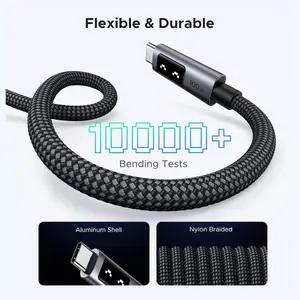 UGREEN Uno 100W USB C to USB C Charger Cable, 1 Meter, 20V 5A Fast Charging, E-Marker Chip, 480Mbps Data Sync, Model 35501