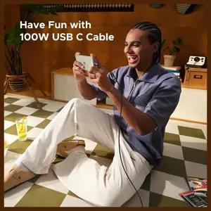 UGREEN Uno 100W USB C to USB C Charger Cable, 2 Meter, 20V 5A, E-Marker Chip, 480Mbps Data Sync, 35512