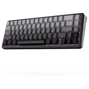 EPOMAKER x Aula F65 65% Wireless Hot-Swappable Gasket Mechanical Keyboard, 67 Keys, Five-Layer Sound Dampening, Flex-Cut PC Plate, BT 2.4GHz and Wired USB, 4000mAh Battery, South-Facing RGB 1000Hz