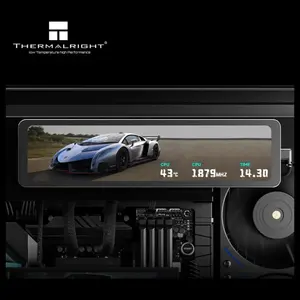 Thermalright TROFEO Vision LCD, 11.3" Magnetic IPS Screen, 1920x400, USB Type-C Real-Time Monitoring, TRCC Software, Black