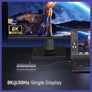 Ugreen Revodok Pro 210 Docking Station, 10-in-1 USB-C Dock Dual HDMI 4K@60Hz Single 8K@30Hz, 100W PD, 5Gbps USB-C and USB-A Data Ports, Gigabit Ethernet, SD and TF Card Reader, 15534