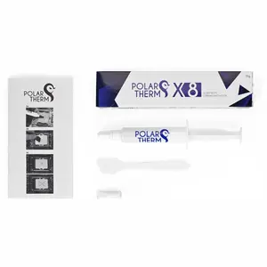 Thermal Grizzly Polartherm X-8 CPU Thermal Paste, 10 Grams, High Thermal Conductivity, Long Durability, Non-Conductive Thermal Grease, Thermal Compound Kit with Spatula