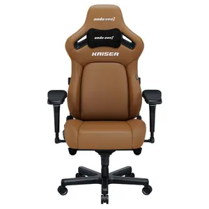 Anda Seat Kaiser 4L Premium Fabric Gaming Chair, Adjustable Pop-out Lumbar Support, Magnetic Head Pillow, 5D Armrests, Classic Bentley Brown