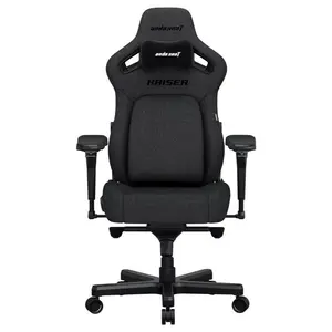 Anda Seat Kaiser 4L V2 Premium Fabric Gaming Chair, Adjustable Lumbar Support, Magnetic Head Pillow, 5D Armrests, Dark Gray Fabric