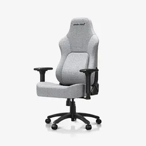 Anda Seat Phantom 4 Series Ergonomic Gaming Chair, Dynamic Auto-Tracking Lumbar With 15-Level Depth Adjustment, 135 Degree Recline With 15 Degree Rocking, 2D Adjustable Armrests, Gray Fabric, AD18YSDC-72-G-F-G02