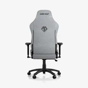 Anda Seat Phantom 4 Series Ergonomic Gaming Chair, Dynamic Auto-Tracking Lumbar With 15-Level Depth Adjustment, 135 Degree Recline With 15 Degree Rocking, 2D Adjustable Armrests, Gray Fabric, AD18YSDC-72-G-F-G02
