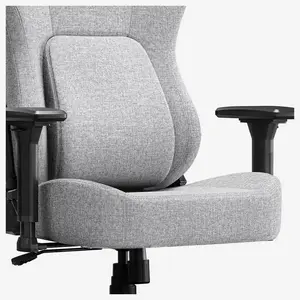 Anda Seat Phantom 4 Series Ergonomic Gaming Chair, Dynamic Auto-Tracking Lumbar With 15-Level Depth Adjustment, 135 Degree Recline With 15 Degree Rocking, 2D Adjustable Armrests, Gray Fabric, AD18YSDC-72-G-F-G02