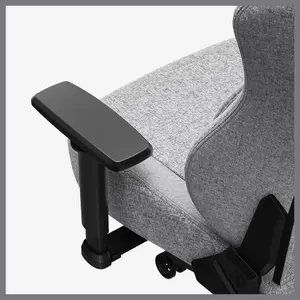 Anda Seat Phantom 4 Series Ergonomic Gaming Chair, Dynamic Auto-Tracking Lumbar With 15-Level Depth Adjustment, 135 Degree Recline With 15 Degree Rocking, 2D Adjustable Armrests, Gray Fabric, AD18YSDC-72-G-F-G02
