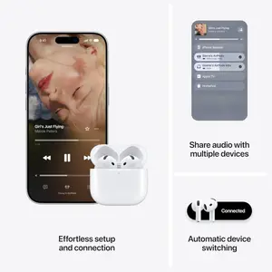 Apple AirPods 5 Wireless Earbuds, Active Noise Cancellation, Personalized Spatial Audio, Live Translation, USB-C Charging Case, H2 Chip, MKFW4
