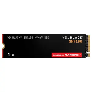 WD Black SN7100 1TB NVMe SSD, PCIe Gen4 M.2 2280, Up to 7,250MB/s Read Speed, Next Gen TLC 3D NAND, WDS100T4X0E (Brand New - Without Warranty)