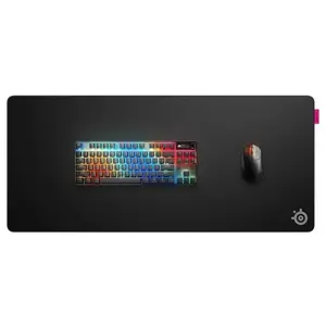 SteelSeries QcK Performance XL Speed Mousepad, 900 x 400mm, 3.5mm Thick Base, Low-Profile Stitched Edges, Black, 63431